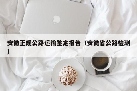 安徽正规公路运输鉴定报告（安徽省公路检测）